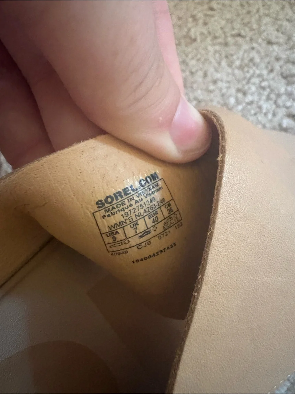 Sorel Ella ll slide nude women’s size 9